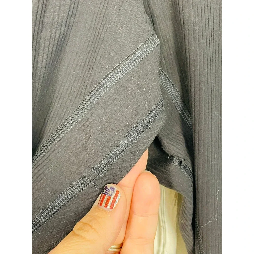 Lululemon Align Ribbed High-Rise Pant 25 Black Yoga Leggings Womens 8 Athleisure